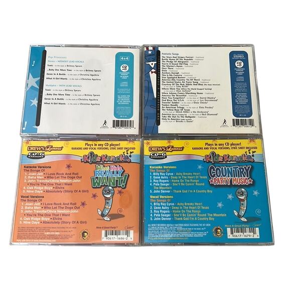 Kids Karaoke Party Music Bundle of 4 CD’s - Picture 2 of 2